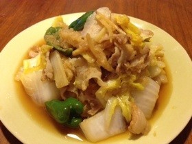 豚バラと白菜のおろしポン酢炒め 【クックパッド】白菜レシピ